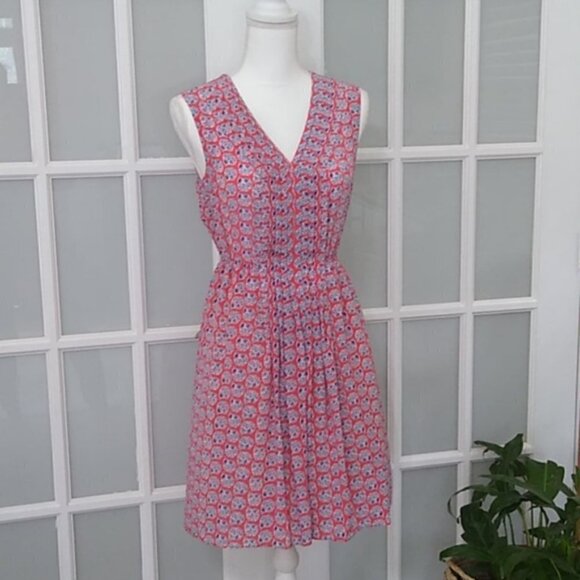 Rebecca Taylor Sleeveless Amanda V-Neck Dress - Picture 3 of 16